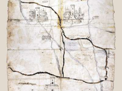 La mappa 5 mostra infine dettagliatamente l�area oggetto della contesa, evidenziata con un tratto nero